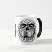 Morphing Happy Sad Skull-Mok Magische Mok (Voorkant rechts)