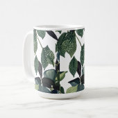 Morphing Mok 15 oz - Bladeren & Natuur Patronen (Voorkant links)