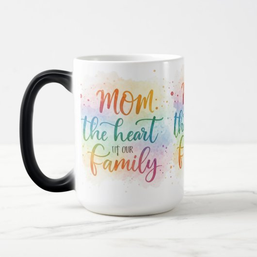Morphing Mok 15 oz - "Mama: het hart van onze fami (Links)