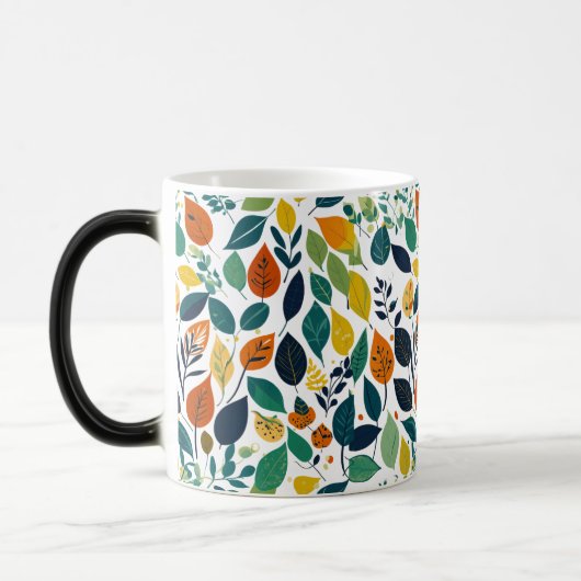 Morphing Mok - Bladeren en Natuur Patronen 11 oz (Links)