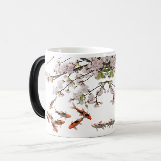 Morphing Mok – Cherry Blossom & Koi Fish Art Desig (Voorkant links)