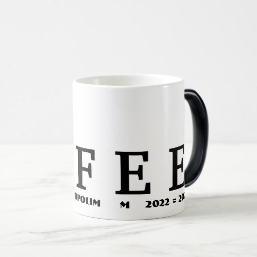 Morphing Mok / koffie Mok / #mmetropolim (Voorkant rechts)