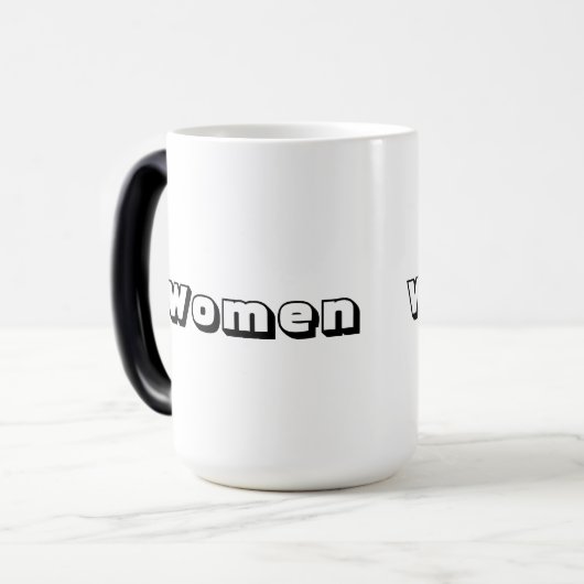 Morphing Mok – "Vrouwen" Tekstnaam gedrukt (Voorkant links)