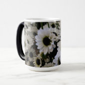 Morphing Mokken - zwart & wit madeliefjes (Voorkant links)