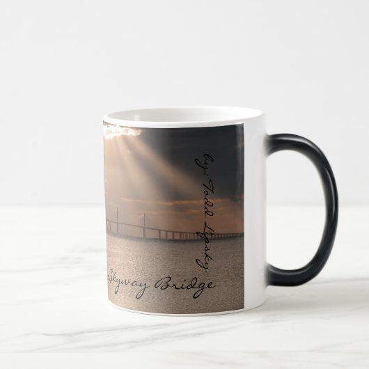 Morphing Sunshine Skyway Coffee Cup Magische Mok (Rechts)