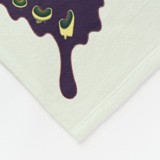 Morpho Blue Elegant Butterflies Fleece Blanket (Hoek)