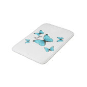 Morpho butterflies cartoon illustratie badmat (Gekanteld)