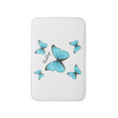 Morpho butterflies cartoon illustratie badmat (Voorkant Verticaal)