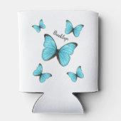 Morpho butterflies cartoon illustratie blikjeskoeler (Achterkant)