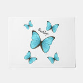 Morpho butterflies cartoon illustratie deurmat (Voorkant)