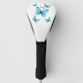 Morpho butterflies cartoon illustratie golfheadcover (Voorkant)