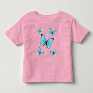 Morpho butterflies cartoon illustratie kinder shirts