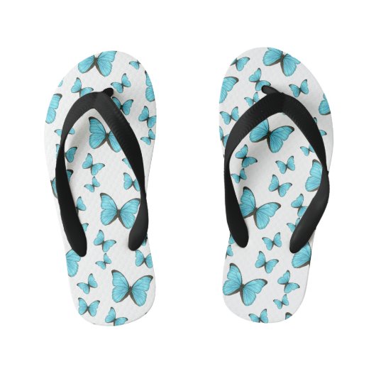 Morpho butterflies cartoon illustratie kinder teenslippers (Voetbed)