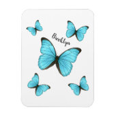 Morpho butterflies cartoon illustratie magneet (Verticaal)