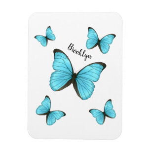 Morpho butterflies cartoon illustratie magneet