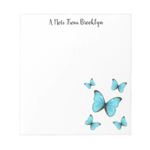 Morpho butterflies cartoon illustratie notitieblok