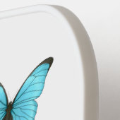 Morpho butterflies cartoon illustratie pickleball paddle (Links Detail)