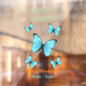 Morpho butterflies cartoon illustratie raamsticker (Vel 2)