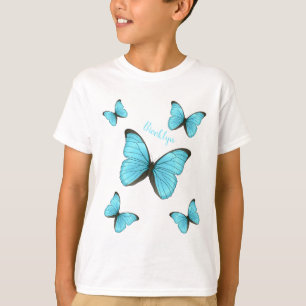 Morpho butterflies cartoon illustratie t-shirt
