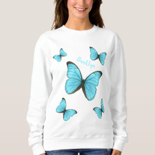 Morpho butterflies cartoon illustratie trui