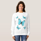 Morpho butterflies cartoon illustratie trui (Voorkant volledig)
