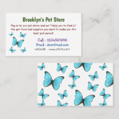 Morpho butterflies cartoon illustratie visitekaartje (Voorkant / Achterkant)