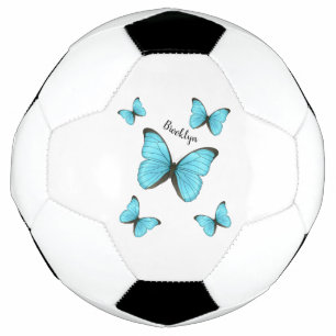 Morpho butterflies cartoon illustratie voetbal