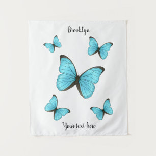 Morpho butterflies cartoon illustratie wandkleed