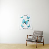 Morpho butterflies cartoon illustratie wandkleed (In situ)