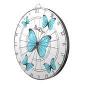 Morpho butterflies cartoon illustration  dartbord (Voorkant Rechts)