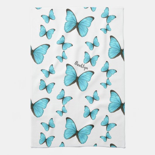 Morpho butterflies cartoon illustration   theedoek (Verticaal)