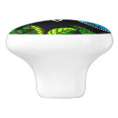 Morpho Butterfly Ceramic Knob Keramische Knop (Zijkant)