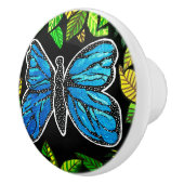 Morpho Butterfly Ceramic Knob Keramische Knop (Rechts)