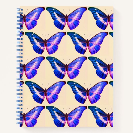 Morpho Butterfly Hardcover Spiral Sketchbook N Notitieboek (Voorkant)