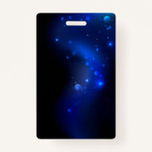 Morpho Butterfly in de donkere achtergrond Badge (Achterkant)