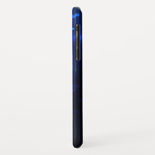 Morpho Butterfly in de donkere achtergrond Case-Mate iPhone Case (Achterkant/links)