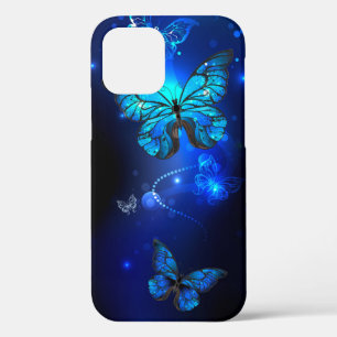 Morpho Butterfly in de donkere achtergrond Case-Mate iPhone Case