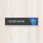 Morpho Butterfly in de donkere achtergrond Deurbordje (Voorkant)