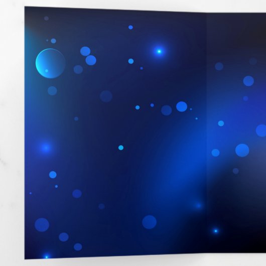 Morpho Butterfly in de donkere achtergrond Drieluik Kaart (Binnenzijde eerst)