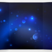 Morpho Butterfly in de donkere achtergrond Drieluik Kaart (Binnenkant midden)