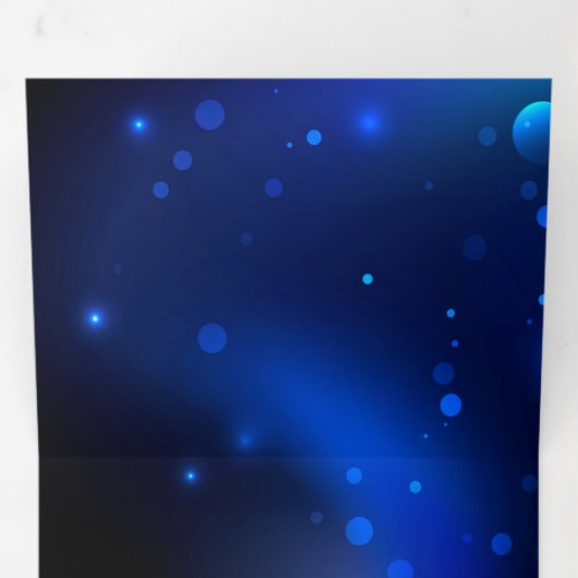 Morpho Butterfly in de donkere achtergrond Drieluik Kaart (Binnenzijde eerst)