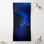 Morpho Butterfly in de donkere achtergrond Drieluik Kaart (Binnen)