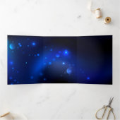 Morpho Butterfly in de donkere achtergrond Drieluik Programma (Binnen)