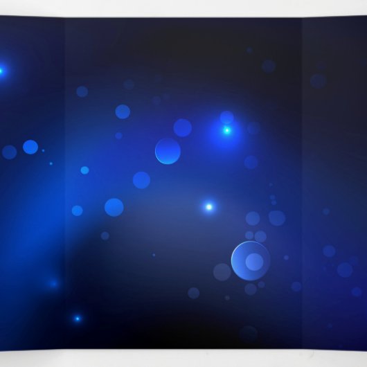 Morpho Butterfly in de donkere achtergrond Drieluik Programma (Binnenkant midden)