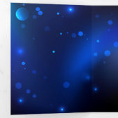 Morpho Butterfly in de donkere achtergrond Drieluik Wenskaart (Binnenzijde eerst)