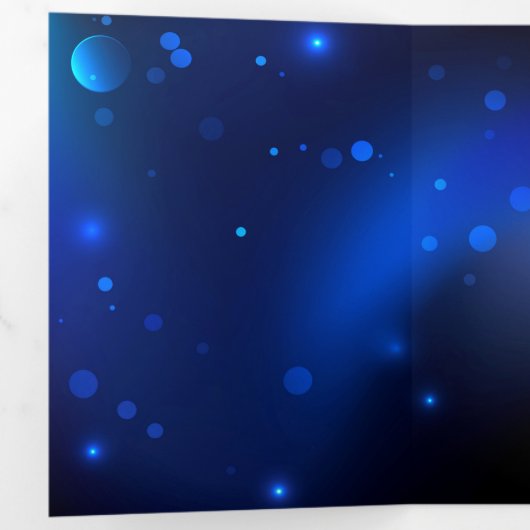 Morpho Butterfly in de donkere achtergrond Drieluik Wenskaart (Binnenzijde eerst)