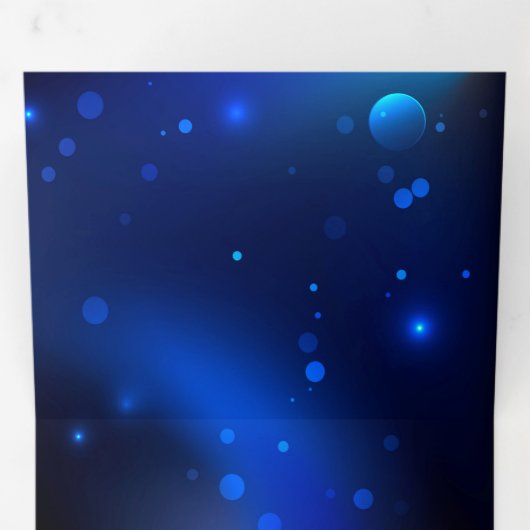 Morpho Butterfly in de donkere achtergrond Drieluik Wenskaart (Binnenzijde eerst)