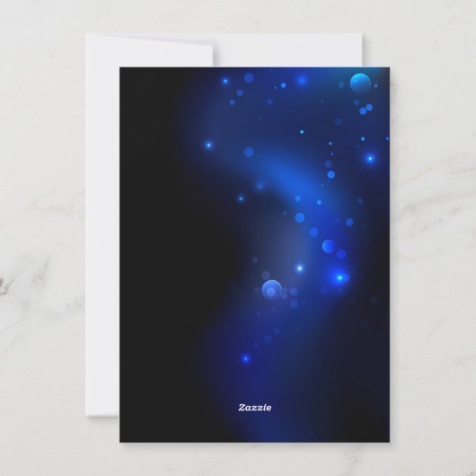 Morpho Butterfly in de donkere achtergrond Feestdagenkaart (Achterkant)