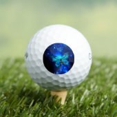 Morpho Butterfly in de donkere achtergrond Golfballen (Insitu Shirt)