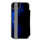 Morpho Butterfly in de donkere achtergrond Incipio iPhone Portemonnee Hoesje (Agenda Achterkant)